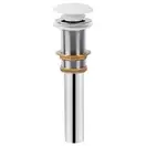 Раковина-чаша Qtap Kolibri 400х400х140 White с донным клапаном QT10117040TW