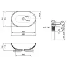 Раковина Qtap Leo 585х380х180 White с донным клапаном QT1111A028W