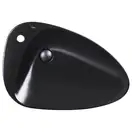 Раковина-чаша Qtap Leo 695х460х115 Matt black с донным клапаном QT1111A089TMB