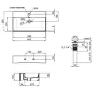 Раковина Qtap Nando K 600х355х125 White с донным клапаном QT12117060KW