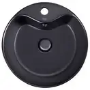 Раковина Qtap Scorpio 400x400x140 Matt black с донным клапаном QT14113018BMBMB