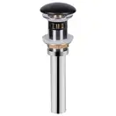 Раковина Qtap Scorpio 400x400x140 Matt black с донным клапаном QT14113018BMBMB