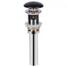 Раковина Qtap Scorpio 400x400x140 Matt black с донным клапаном QT14113018BMBMB