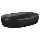 Раковина-чаша Qtap Scorpio 610x400x120 Matt black с донным клапаном QT142203MBMB