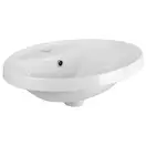 Раковина Qtap Stork 546х406х180 White с донным клапаном QT1511L737W