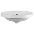 Раковина Qtap Stork 546х406х180 White с донным клапаном QT1511L737W
