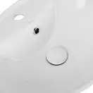 Раковина Qtap Stork 546х406х180 White с донным клапаном QT1511L737W
