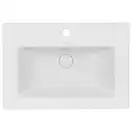 Раковина Qtap Stork 610х420х170 White с донным клапаном QT1511L738W