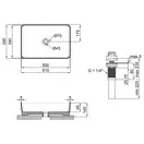 Раковина-чаша Qtap Tern 500х350х145 White с донным клапаном QT1711A055W