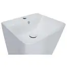 Раковина напольная моноблок Qtap Tern 440х380х830mm White с донным клапаном QT1711G302W