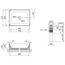 Раковина-чаша Qtap Tern 475х370х140 Matt black с донным клапаном QT172074MBMB