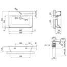 Раковина Qtap Virgo 600x420x140 White с донным клапаном QT18112253W