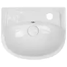 Раковина напольная с пьедесталом Qtap Baby 375x305x520 White с донным клапаном QT2311LP304BW