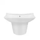 Раковина подвесная моноблок Qtap Presto 600х450х405mm White с донным клапаном QT2411G822W