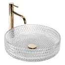 Умивальник (раковина) REA CRISTAL TRANSPARENT 40 накладний (REA-U0284)