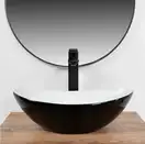 Умывальник (раковина) REA ROYAL MINI BLACK WHITE накладной (REA-U0538)