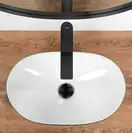 Умывальник (раковина) REA ROYAL MINI BLACK WHITE накладной (REA-U0538)