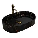 Умывальник (раковина) REA NADIA BLACK MARBLE SHINY накладной (REA-U0539)