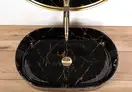 Умывальник (раковина) REA NADIA BLACK MARBLE SHINY накладной (REA-U0539)
