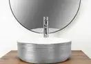 Умывальник (раковина) REA SAMI BRUSHED SILVER накладной (REA-U3304)