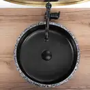 Умывальник (раковина) REA FLORISA BLACK MATT накладной (REA-U3307)