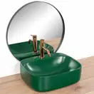 Умывальник (раковина) REA LUIZA 50 GREEN MAT накладной зеленый (REA-U4560)