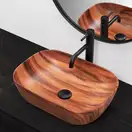 Rea Belinda Wood Matt Умивальник накладний, чорний матовий (REA-U5051)