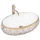 Умывальник (раковина) REA MERYL WHITE GOLD накладной (REA-U5054)