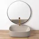 Умывальник (раковина) REA LUIZA 50 LIGHT GREY MATT накладной серый матовый (REA-U5601)