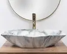 Умывальник (раковина) REA VEGAS GRANIT SHINY накладной гранит (REA-U5602)