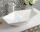 Rea Vegas White Раковина накладна, біла (REA-U6643)