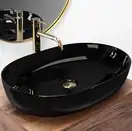 Rea Cleo Black Умивальник накладний, чорний (REA-U6757)