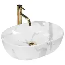 Умывальник (раковина) REA AMELIA MARMO SHINY накладной мрамор (REA-U8001)