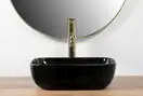 Умывальник (раковина) REA BELINDA MINI BLACK накладной черный (REA-U8004)