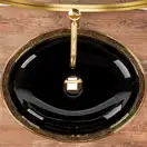 Умывальник (раковина) REA MARGOT GOLD BLACK накладной (REA-U8978)