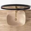 Умывальник (раковина) REA LUIZA 50 BEIGE MAT накладной (REA-U9609)