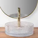 Rea Cristal Transparent Умивальник накладний, прозорий (REA-U9670)
