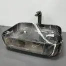Умывальник (раковина) VBI PALERMO DARK GREY AGATE GLOSSY накладной (VBI-012304)