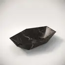 VBI Venezia S Marble Умивальник накладний, чорний мат (VBI-012403)