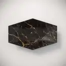 VBI Venezia S Marble Умивальник накладний, чорний мат (VBI-012403)