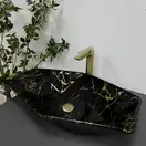 VBI Venezia Marble Black Умивальник накладний, чорний мармур (VBI-012405)