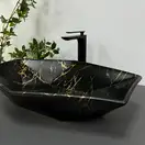 VBI Venezia Marble Раковина накладна, чорний матовий (VBI-012406)