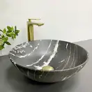 VBI AMALFI BLACK ONYX Умивальник накладний, чорний матовий (VBI-013403)