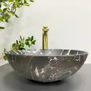 VBI AMALFI BLACK ONYX Умивальник накладний, чорний матовий (VBI-013403)