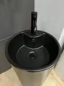 VBI Bolonia Black Matt Умивальник підлоговий, чорний (VBI-019003)