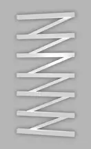 Genesis Aqua Полотенцесушитель Genesis-Aqua ZigZag 120x53 см, белый (42031)