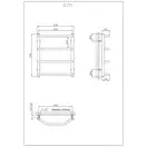 Рушникосушарка KOSSER Трапеція 500х430/4 (ДТ01)
