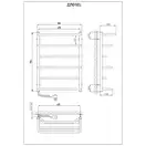 Рушникосушарка KOSSER Лотос 700х530/6 ЕL рег. (ДЛ01EL)