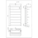 Рушникосушарка KOSSER Лотос 900х530/8 (ДЛ02)