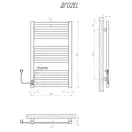 Рушникосушарка KOSSER Герда 800х500 EL тайм. білий (ДГ02ELW)
